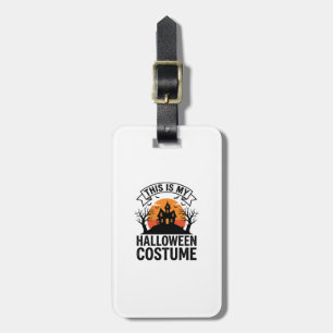 Lustiges Halloween-Kostüm Spukhaus Vintage-Shirt Gepäckanhänger