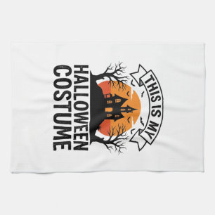 Lustiges Halloween-Kostüm Spukhaus Vintage-Shirt Geschirrtuch