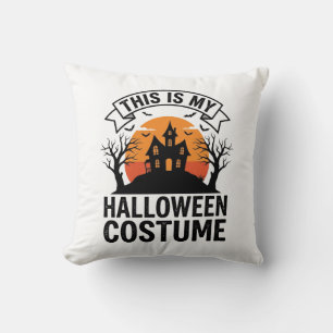 Lustiges Halloween-Kostüm Spukhaus Vintage-Shirt Kissen