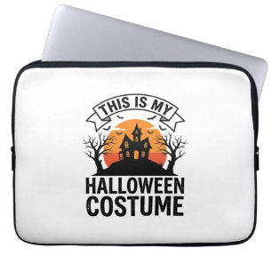 Lustiges Halloween-Kostüm Spukhaus Vintage-Shirt Laptopschutzhülle