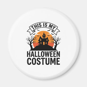 Lustiges Halloween-Kostüm Spukhaus Vintage-Shirt Magnet