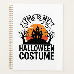 Lustiges Halloween-Kostüm Spukhaus Vintage-Shirt Planer