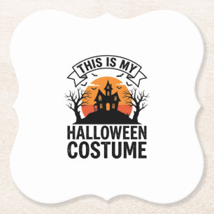 Lustiges Halloween-Kostüm Spukhaus Vintage-Shirt Untersetzer