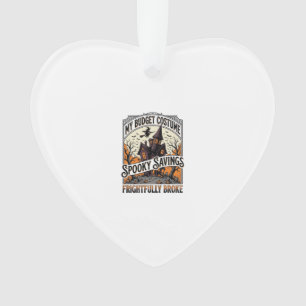 Lustiges Halloween-Kostüm zerbrochene Hexe Spukhau Ornament