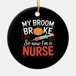 Lustiges Halloween Krankenpfleger Pflege Essential Keramik Ornament