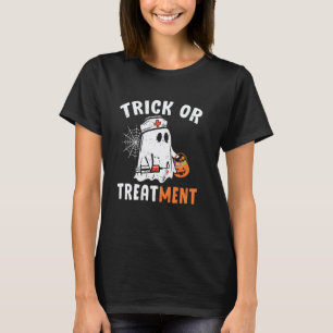 Lustiges Halloween-Krankenschwester-Kostüm Boo Gei T-Shirt