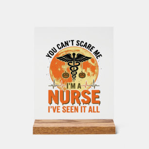 Lustiges Halloween-Krankenschwester Vintage-Medizi Acrylschild