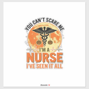 Lustiges Halloween-Krankenschwester Vintage-Medizi Aufkleber