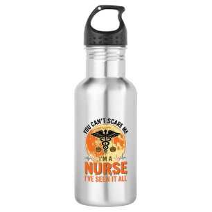 Lustiges Halloween-Krankenschwester Vintage-Medizi Edelstahlflasche