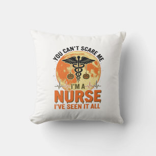 Lustiges Halloween-Krankenschwester Vintage-Medizi Kissen