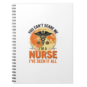 Lustiges Halloween-Krankenschwester Vintage-Medizi Notizblock