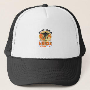 Lustiges Halloween-Krankenschwester Vintage-Medizi Truckerkappe