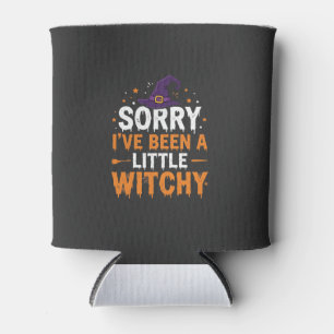 Lustiges Halloween Little Witchy Zitat Design Dosenkühler