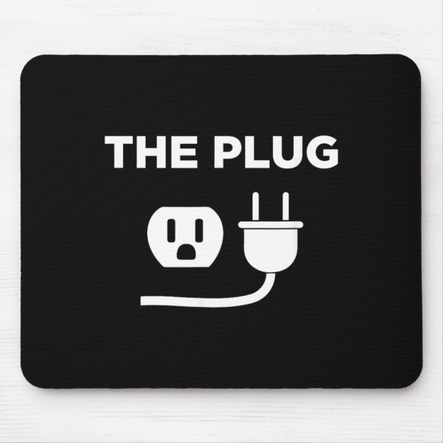 Lustiges Halloween-Meme-Kostüm The Plug Mousepad (Vorne)