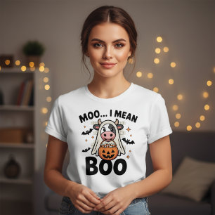 Lustiges Halloween   Muh ich meine Buh Süße Geiste T-Shirt