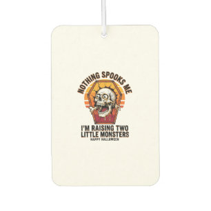 Lustiges Halloween-Mutter-Shirt für Eltern von zwe Autolufterfrischer