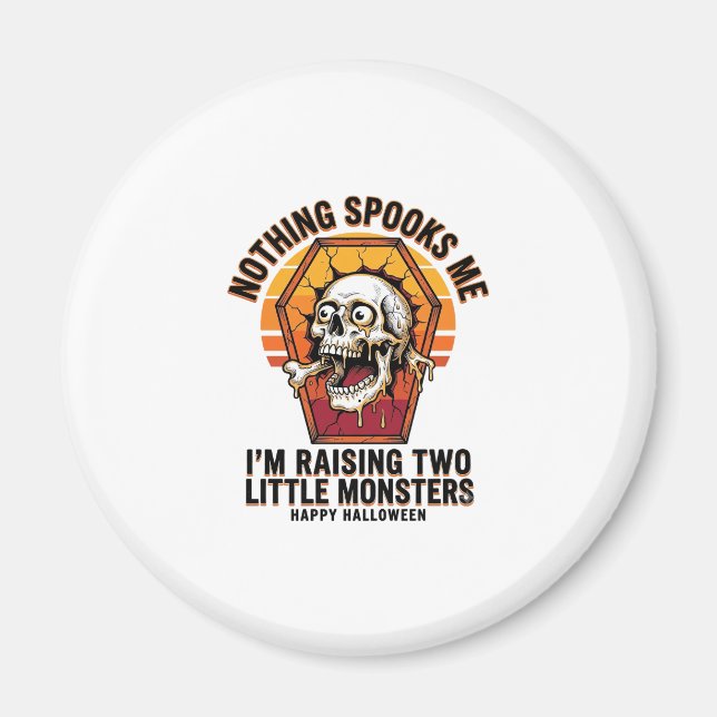 Lustiges Halloween-Mutter-Shirt für Eltern von zwe Magnet (Vorne)