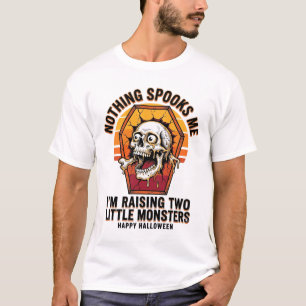 Lustiges Halloween-Mutter-Shirt für Eltern von zwe T-Shirt