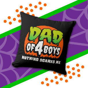 Lustiges Halloween Nichts schreckt mich Papa von 4 Kissen