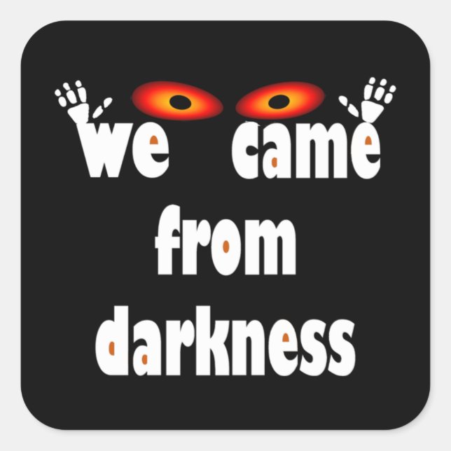 Lustiges Halloween Quadratischer Aufkleber (Vorderseite)