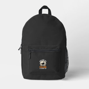 Lustiges Halloween-Schwarze-Katze-Angstkatze-Vekto Bedruckter Rucksack