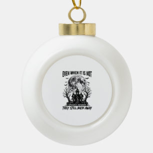 Lustiges Halloween-Shirt Gruselige Saison Lauf Weg Keramik Kugel-Ornament