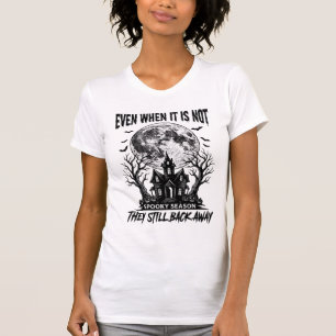 Lustiges Halloween-Shirt Gruselige Saison Lauf weg T-Shirt
