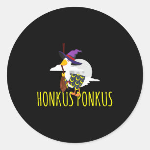 Lustiges Halloween-Shirt Honkus Ponkus Halloween Runder Aufkleber