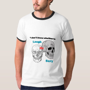 Lustiges Halloween-Skelett-Schädel-T-Shirt "Lachen T-Shirt