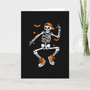 Lustiges Halloween-Skelett-Trump-Halloween-Kostüm Karte