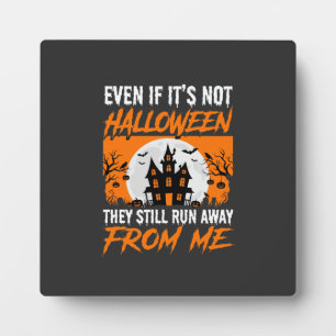 Lustiges Halloween-Spookhaus-Zitat-Grafik Fotoplatte