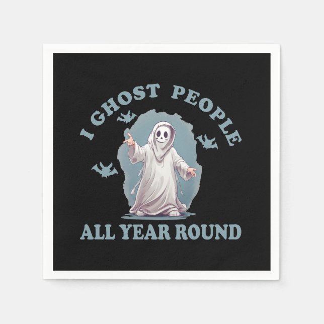 lustiges halloween Sprichwort Serviette (Vorderseite)