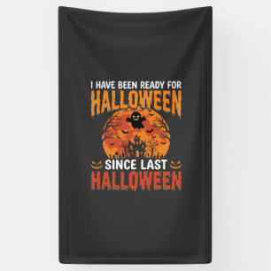 Lustiges Halloween Spukhaus Geist Mond Design Banner