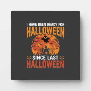 Lustiges Halloween Spukhaus Geist Mond Design Fotoplatte
