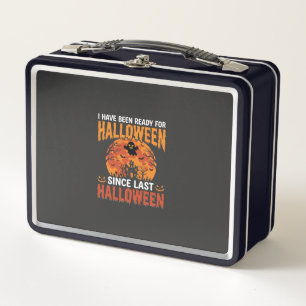 Lustiges Halloween Spukhaus Geist Mond Design Metall Brotdose