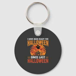 Lustiges Halloween Spukhaus Geist Mond Design Schlüsselanhänger