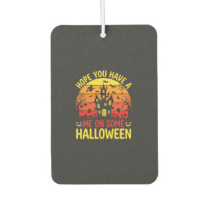 Lustiges Halloween Spukhaus Mich Auf Einem Design Autolufterfrischer