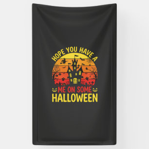 Lustiges Halloween Spukhaus Mich Auf Einem Design Banner