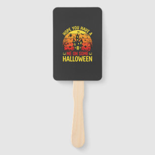 Lustiges Halloween Spukhaus Mich Auf Einem Design Fächer