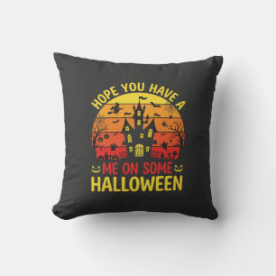 Lustiges Halloween Spukhaus Mich Auf Einem Design Kissen