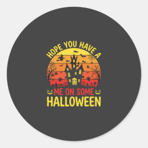 Lustiges Halloween Spukhaus Mich Auf Einem Design Runder Aufkleber