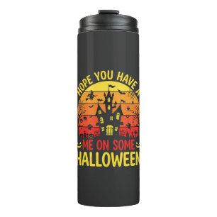 Lustiges Halloween Spukhaus Mich Auf Einem Design Thermosbecher