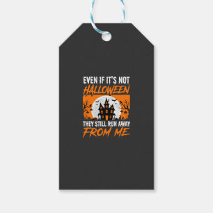 Lustiges Halloween Spukhaus Zitat Grafik Geschenkanhänger