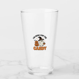 Lustiges Halloween Süßigkeiten Geist Kürbis Vintag Glas