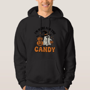 Lustiges Halloween Süßigkeiten Geist Kürbis Vintag Hoodie