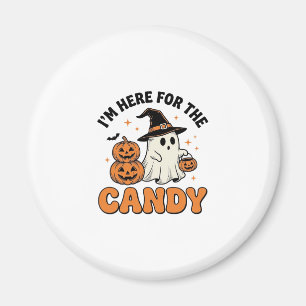 Lustiges Halloween-Süßigkeiten-Geist-Kürbis-Vintag Magnet