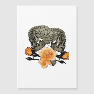 Lustiges Halloween Till Death Do Us Part Design Magnetkarte