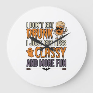 Lustiges Halloween Trinken Weniger Anspruchsvolles Große Wanduhr