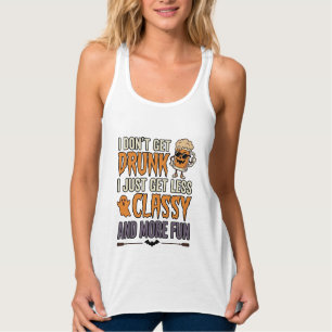Lustiges Halloween-Trinken Weniger Klasse T-Shirt- Tank Top