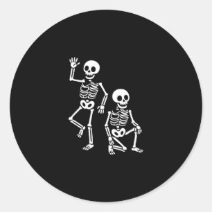 Lustiges Halloween Trump Skelett Trump 2 Runder Aufkleber